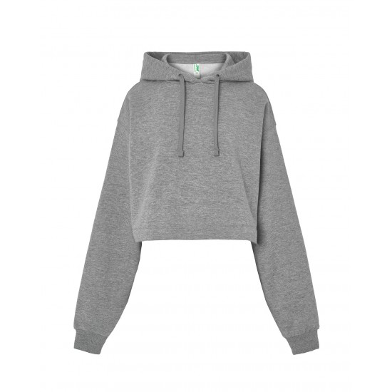 Sweatshirt Lady Cropped | Grey Melange | L