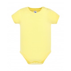 Single Jersey Unisex Baby Body | Light Yellow | 12M