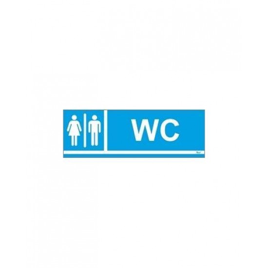 SINAL PVC WC HOMENS/SENHORAS 20X6.5CM