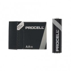 Pack de 10 Pilas AA LR6 Duracell PROCELL ID1500IPX10/ 1.5V/ Alcalinas
