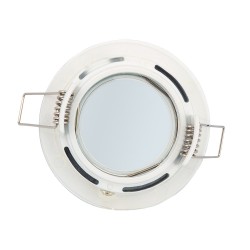 Aro Downlight Circular Branco para Lâmpada LED GU10 / GU5.3 Corte Ø 65 mm