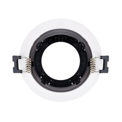 Aro Downlight Cónico Baixo UGR Preto para lâmpada LED GU10 / GU5.3 Corte Ø 90 mm