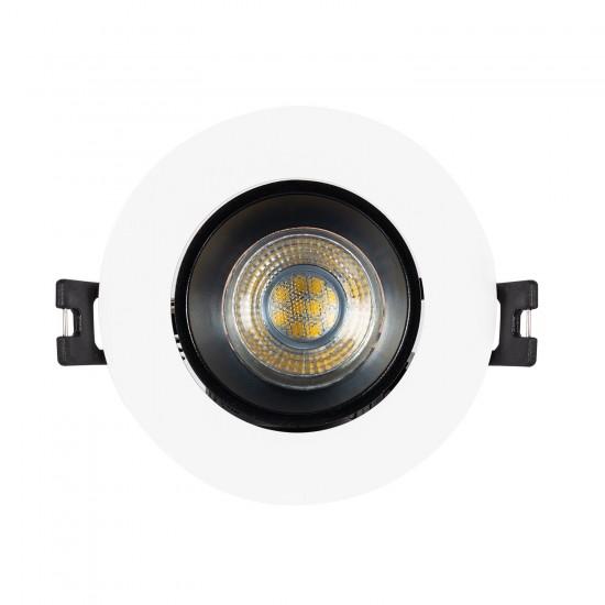 Aro Downlight Cónico Baixo UGR Preto para lâmpada LED GU10 / GU5.3 Corte Ø 90 mm