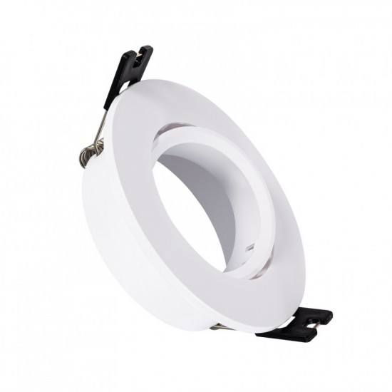 Aro Downlight Circular Inclinável para Lâmpadas LED GU10 / GU5.3 Corte Ø 75 mm