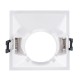 Aro Downlight Quadrado 45º Baixo UGR para lâmpada LED GU10 / GU5.3 Corte 85 x 85 mm