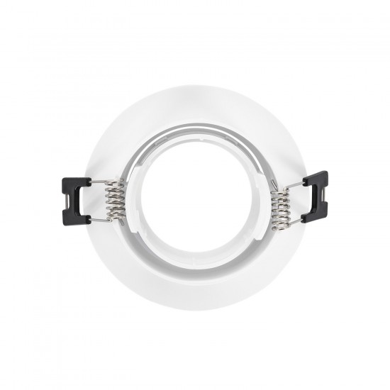 Aro Downlight Circular Inclinável de para lâmpadas LED GU10 / GU5.3 Corte Ø 70 mm