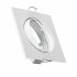 Aro Downlight Quadrado Basculante para Lâmpada LED GU10/GU5.3 Corte Ø 72 mm