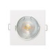 Aro Downlight Quadrado Basculante para Lâmpada LED GU10/GU5.3 Corte Ø 72 mm