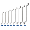 Conjunto de chaves de bocas de anéis de duplo deslocamento 6X7-20X22, suporte com 8 pcs