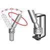 Clip de suspensão para chave sextavada longa de esfera 1,5 mm