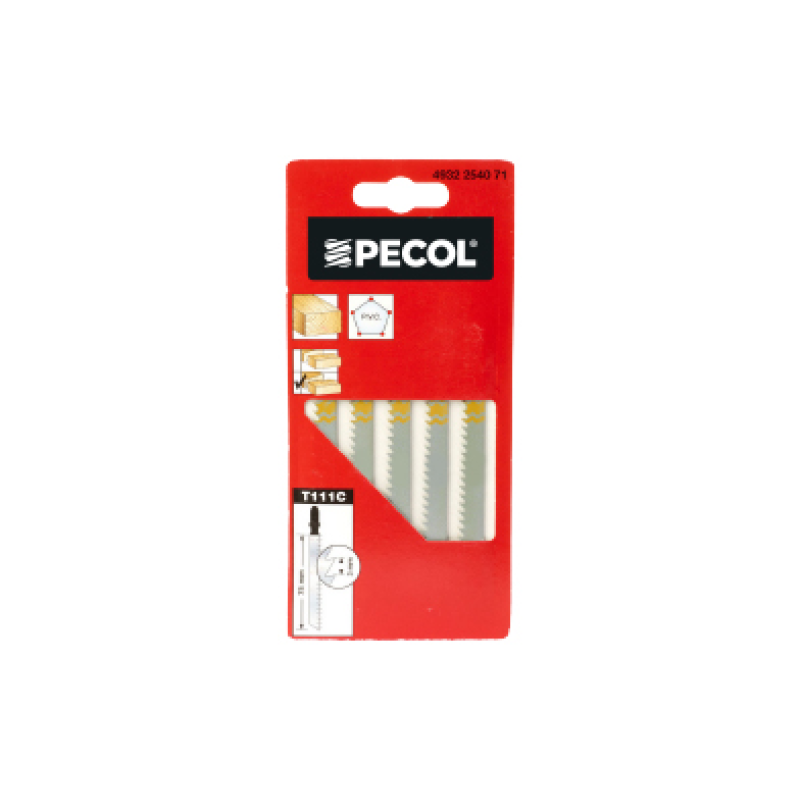 Conj. 5 Serra Tico Tico para uso universal 75mm passo 3mm - PECOL