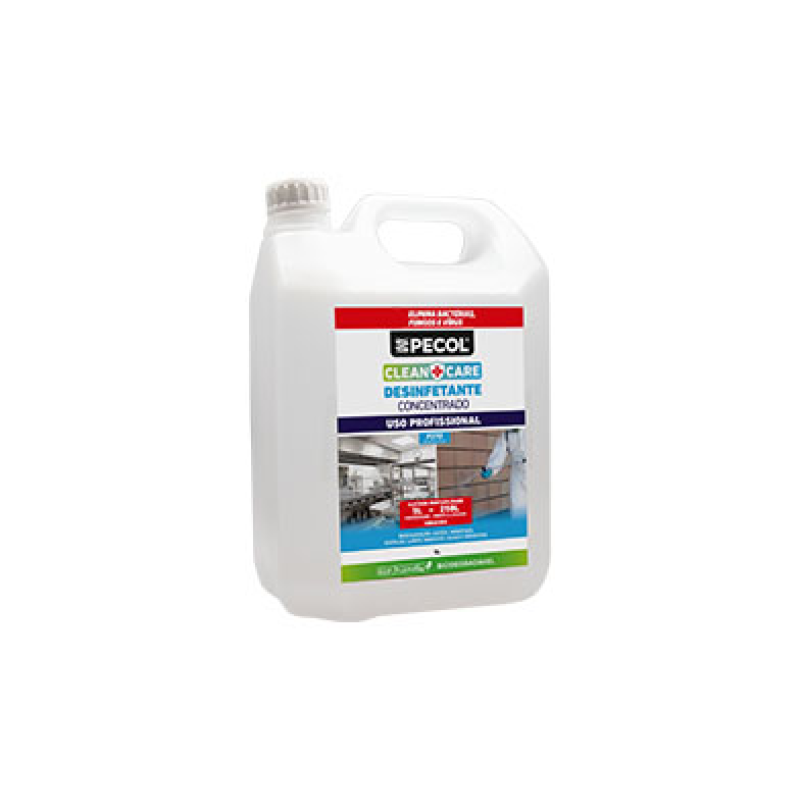 P370 Desinfetante Multisuperfícies Concentrado CLEAN+CARE 5L PECOL