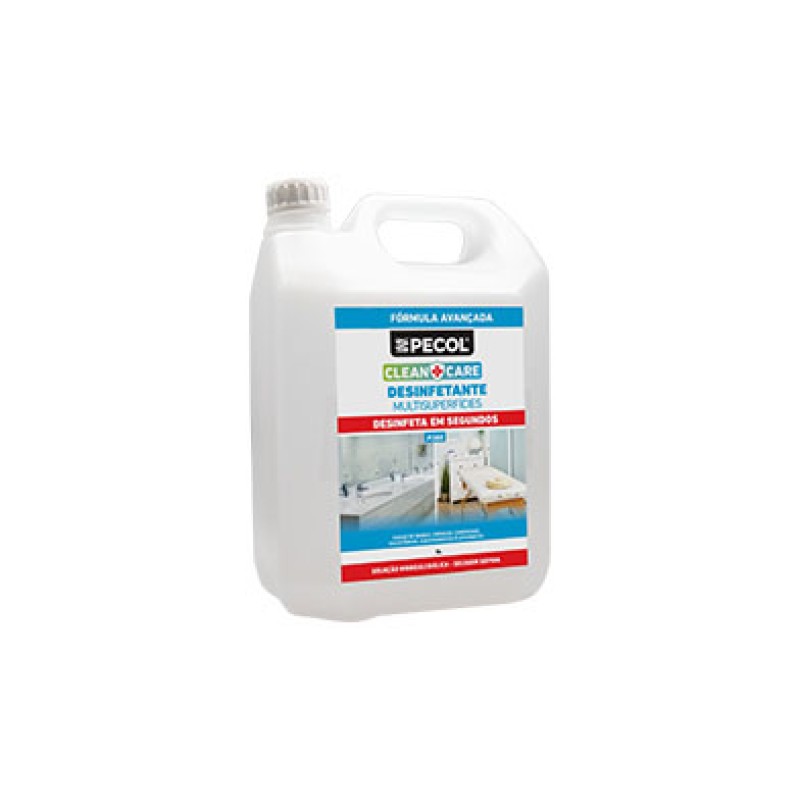 P380 Desinfetante Multisuperfícies base Álcool CLEAN+CARE 5L PECOL