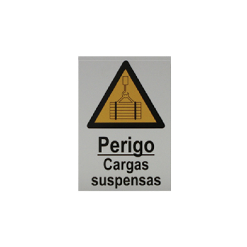 Sinal de Perigo de cargas Suspensas 200x300 PECOL