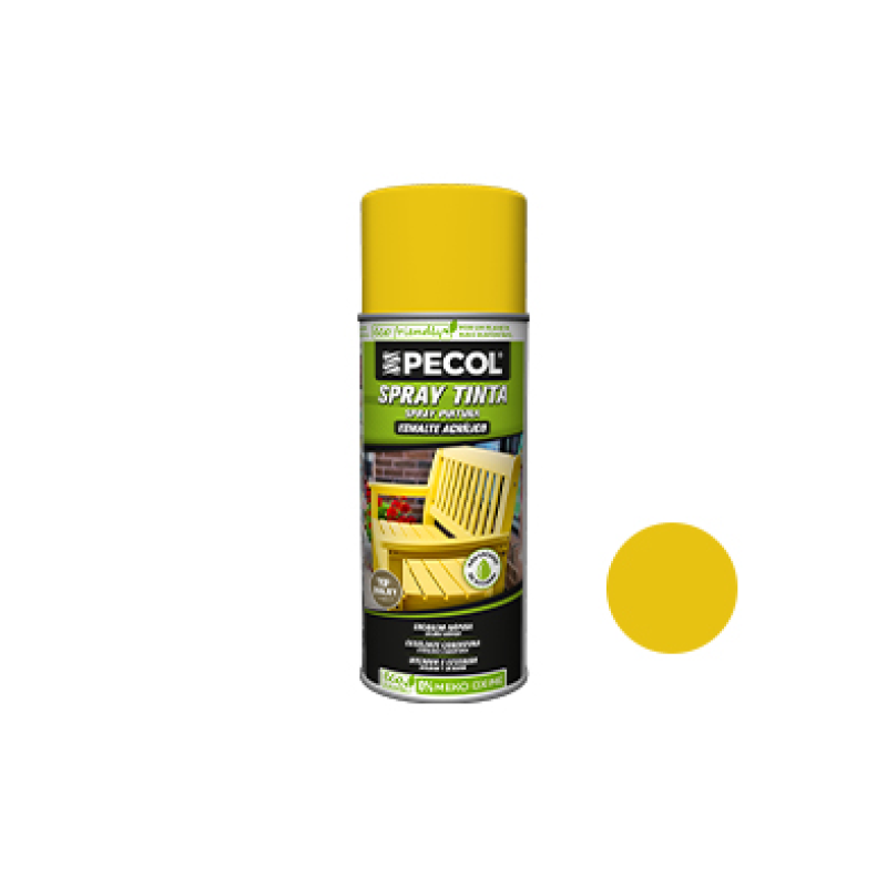 Spray Tinta P400 Amarelo Traf.Ral1023 PECOL