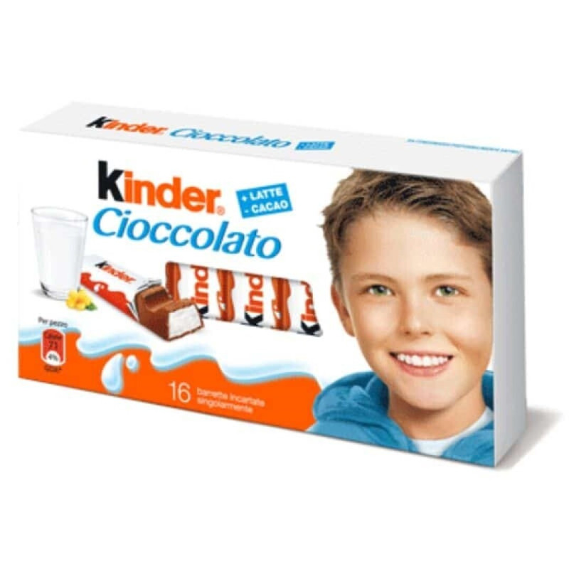 KINDER CHOCOLATE BARRITAS 16UNI