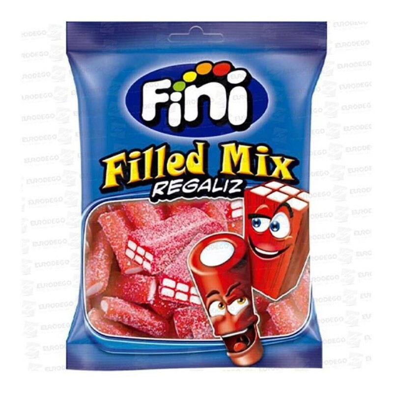 FINI CONJ.12 GOMAS FILLED MIX C/AÇUCAR 90GRS