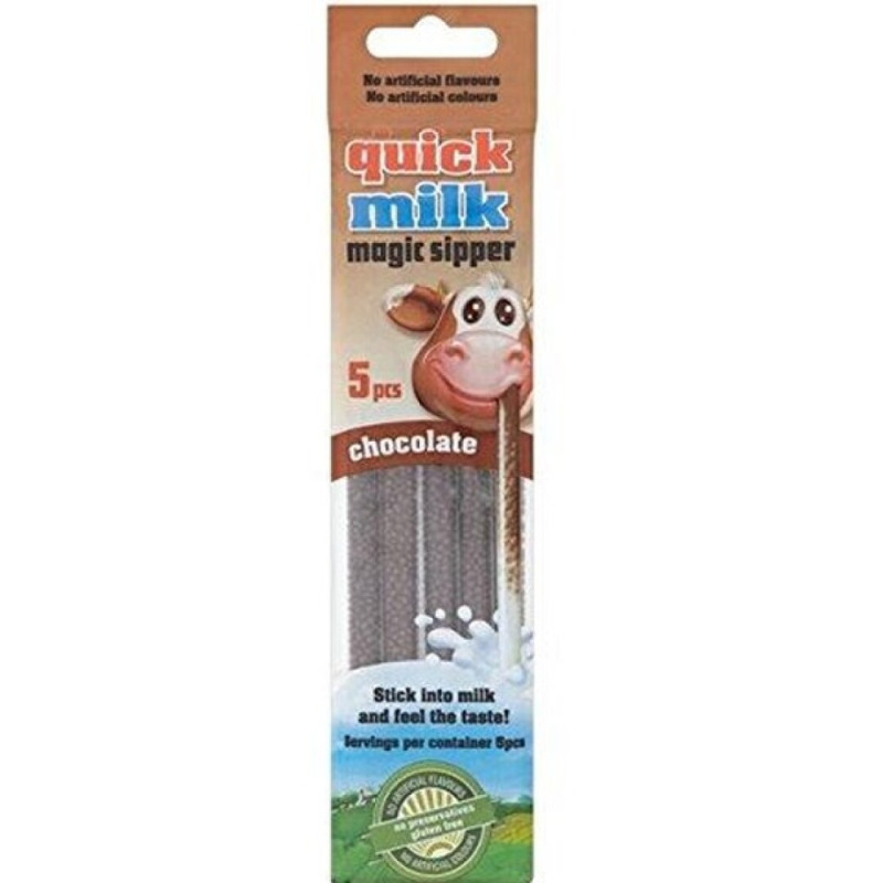 QUICK MILK PALHINHA AROMATIZANTE P/LEITE SABOR CHOCOLATE 5*