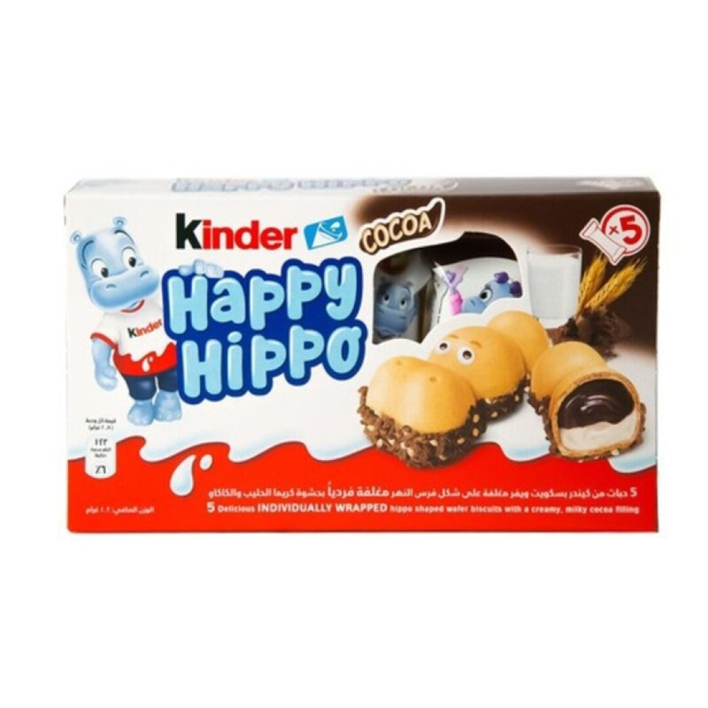 KINDER CHOCOLATE HAPPY HIPPO CACAO 5*20.7GRS