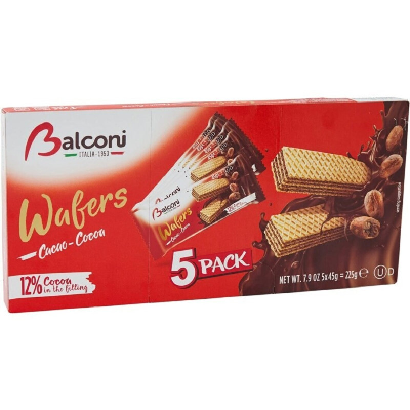 BALCONI BOLACHA WAFERS CACAO 225GRS