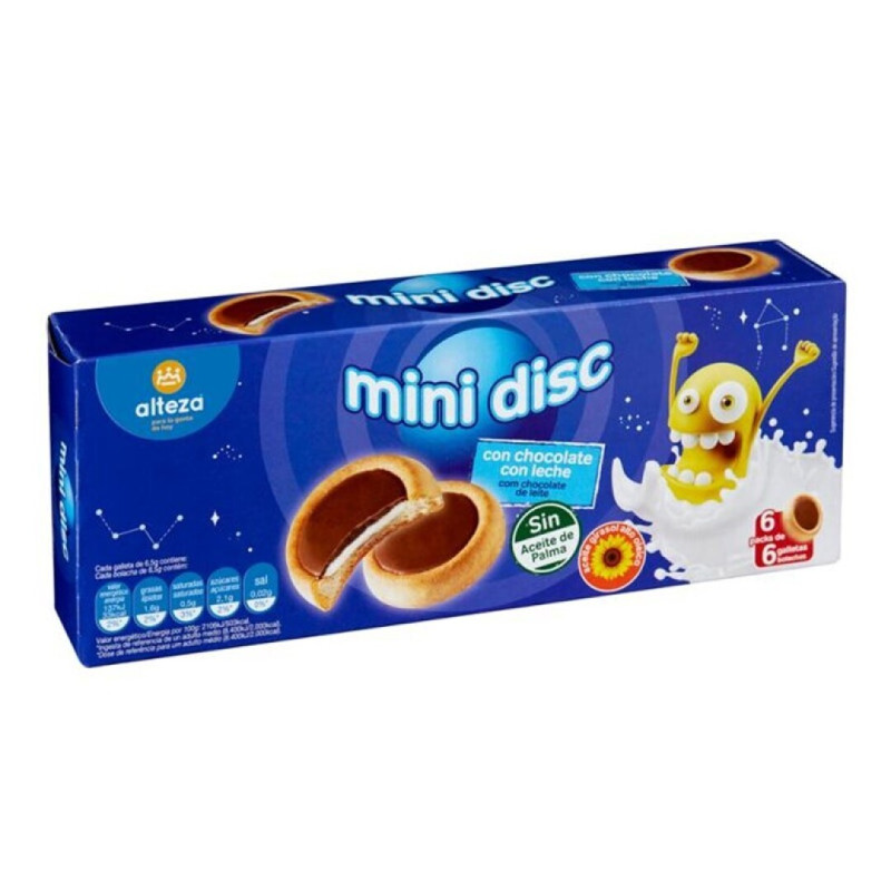 ALTEZA BOLACHA CHOCOLATE LEITE MINI DISC 235.8GRS (6*39.3)