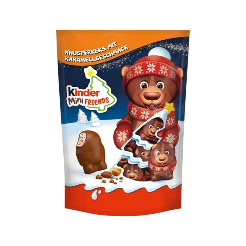 KINDER CHOCOLATE MINI FRIENDS CARAMELO 122GRS