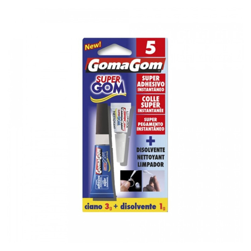 GOMAGOM SUPER COLA INSTANTANEA+LIMPADOR DE COLA 3G REF.16050