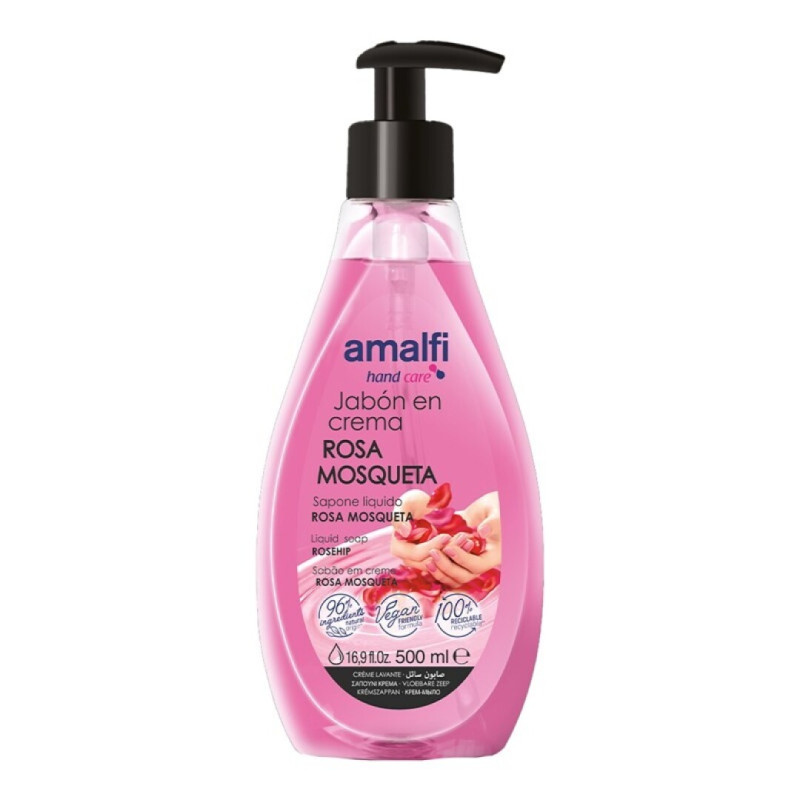 AMALFI SABONETE LIQUIDO ROSA 500ML - SM-48.3187