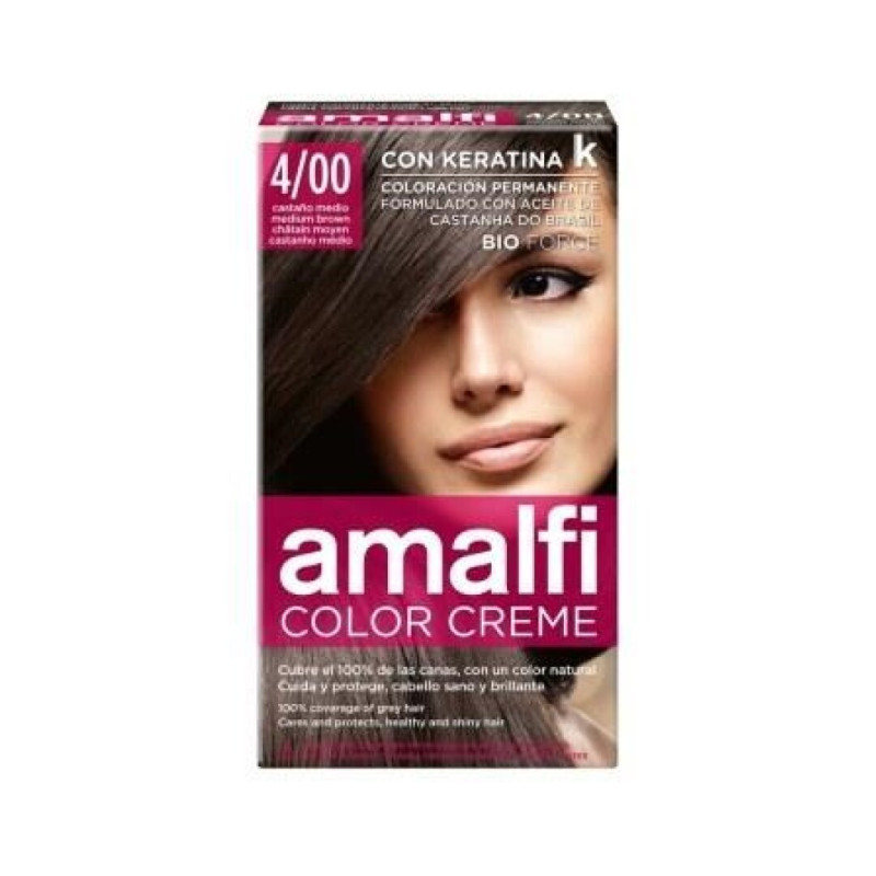 AMALFI TINTA CABELO CASTANHO MEDIO Nº4/00 50ML - SM-41.4664