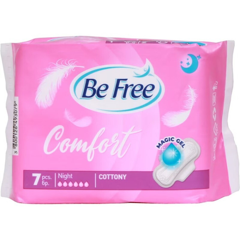 PENSOS HIGIENICOS BE FREE CONFORT COTTON NIGHT 7UN - SM-41.8279