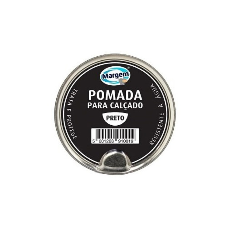 POMADA P/CALÇADO PRETO MARGEM LATA 40ML