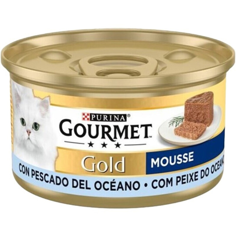 PURINA GOURMET GOLD CONJ.24 LATAS COMIDA GATO PEIXE 85GRS