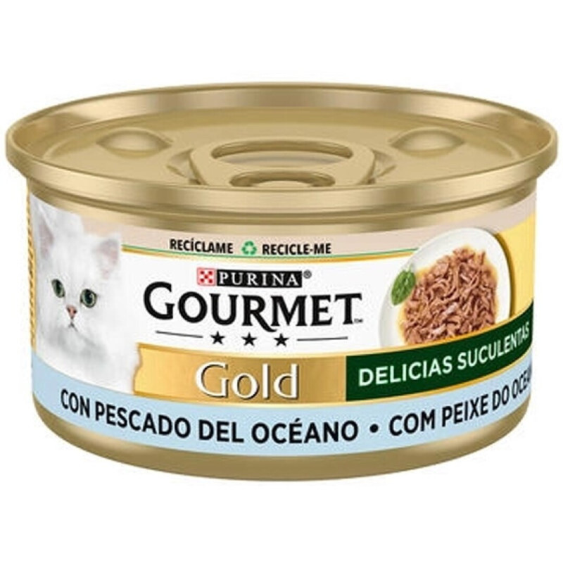 PURINA GOURMET GOLD CONJ.24 LATAS COMIDA GATO PEIXE OC.85GRS