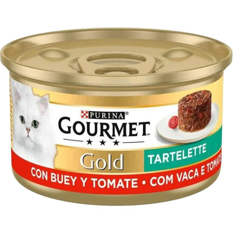 PURINA GOURMET GOLD CONJ.24 LATAS COMIDA GATO VACA E TOMATE