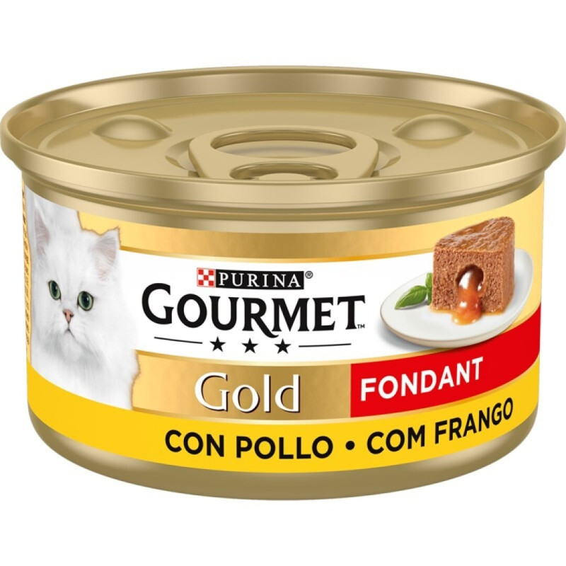 PURINA GOURMET GOLD CONJ.24 LATAS FONDANT GATO FRANGO 85GRS