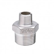 Casquilho duplo redução inox Atusa 1.1/2" M x 1" M