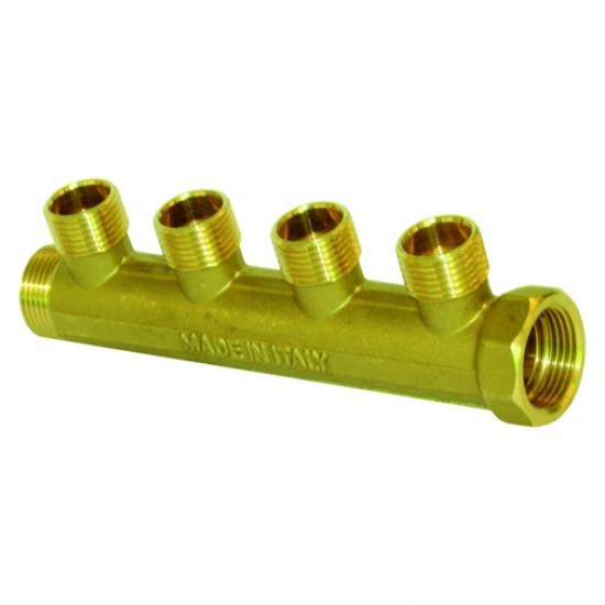 Coletor General Fittings 3/4" x 1/2" com 4 saídas para tubo PEX