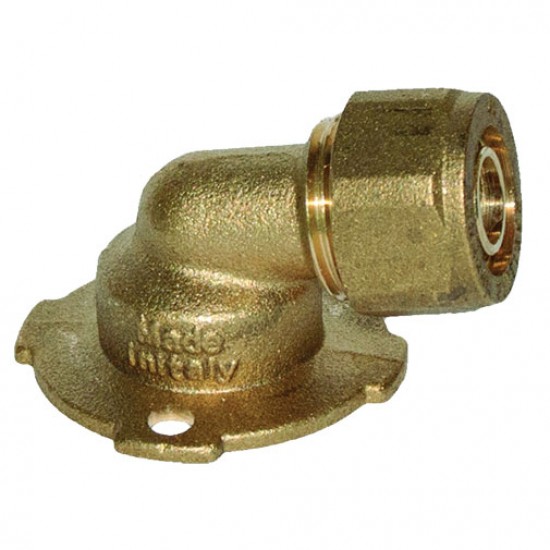 Joelho terminal 100º General Fittings 1/2" x (20 x 2,0) mm com adaptador para tubo PEX