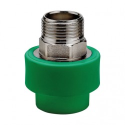 União hexagonal PPR 40 mm x 1.1/4" M